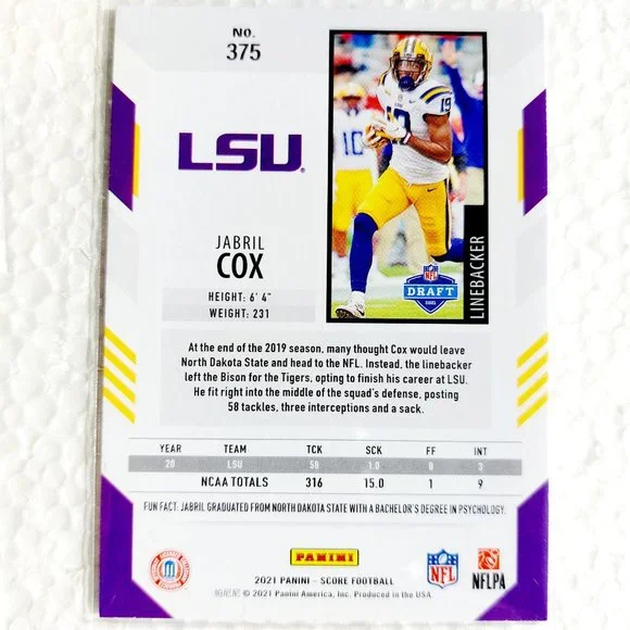 Louisiana State Tigers 6 Card Lot - CFTBL [10_7_5] - Picture 13 of 13